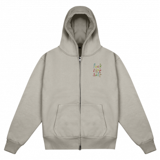 Small “fts” embroidery (front) large print (back) - oversized hoody in various colours